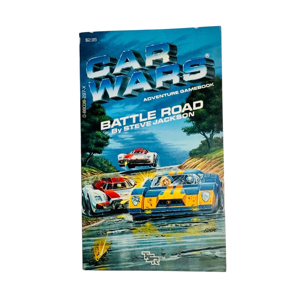 Car Wars Battle Road Adventure Gamebook 1 Steve Jackson‎ TSR 1986 ORIGINAL 1ST